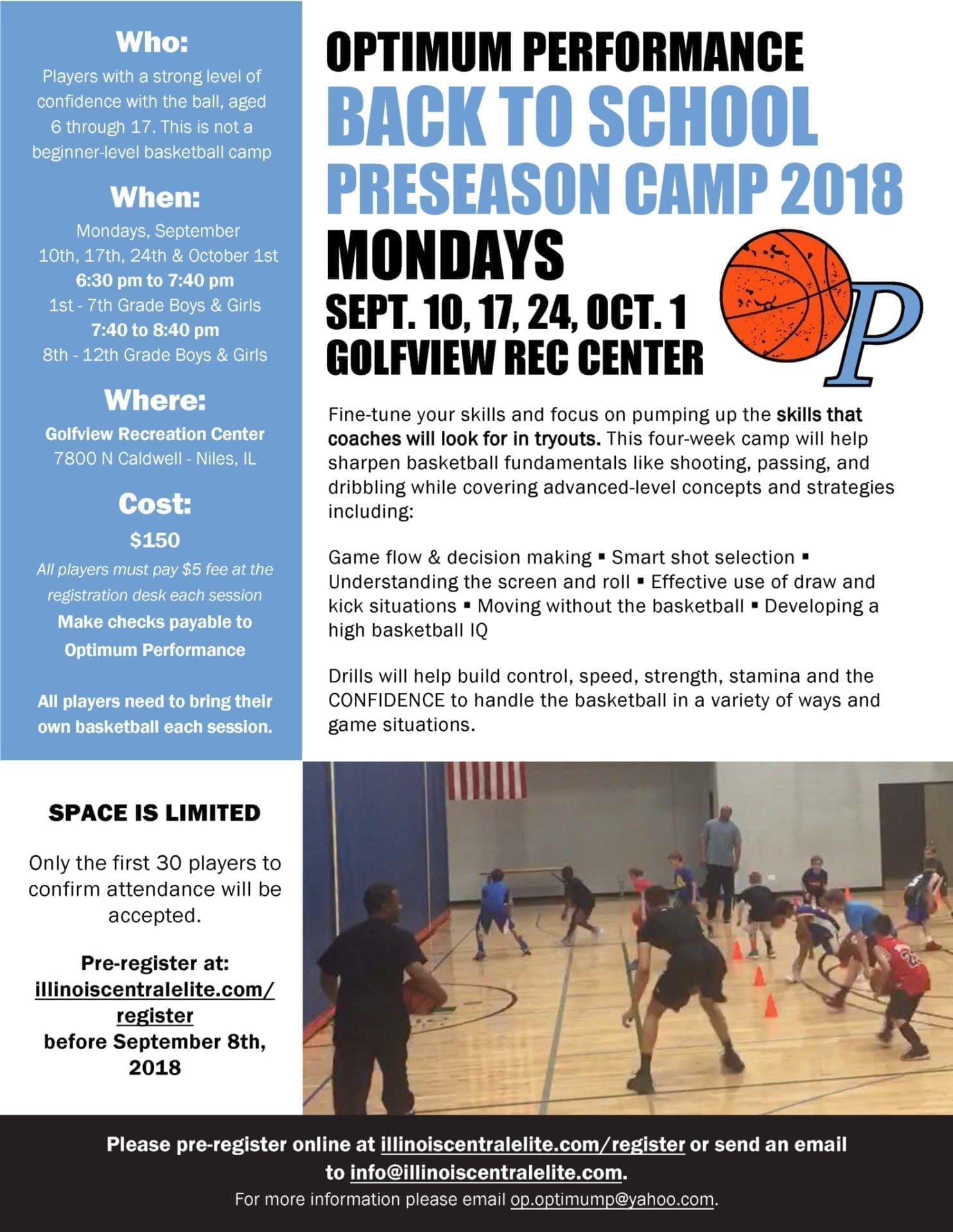OP Back to School Preseason Camp 2018