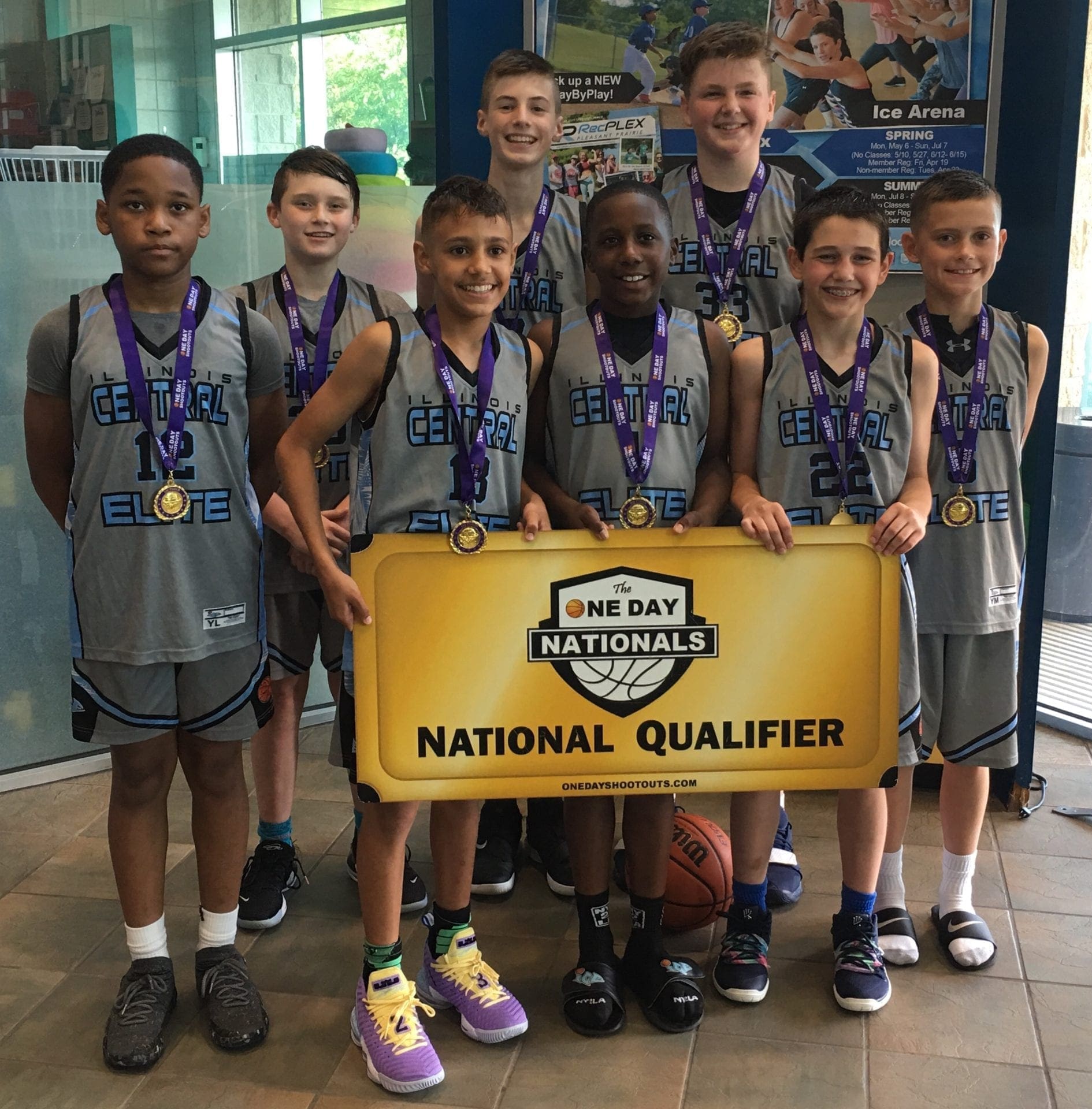 6th Grade Grey – Champions in 7th Grade Division in One Day Shootout Border Wars