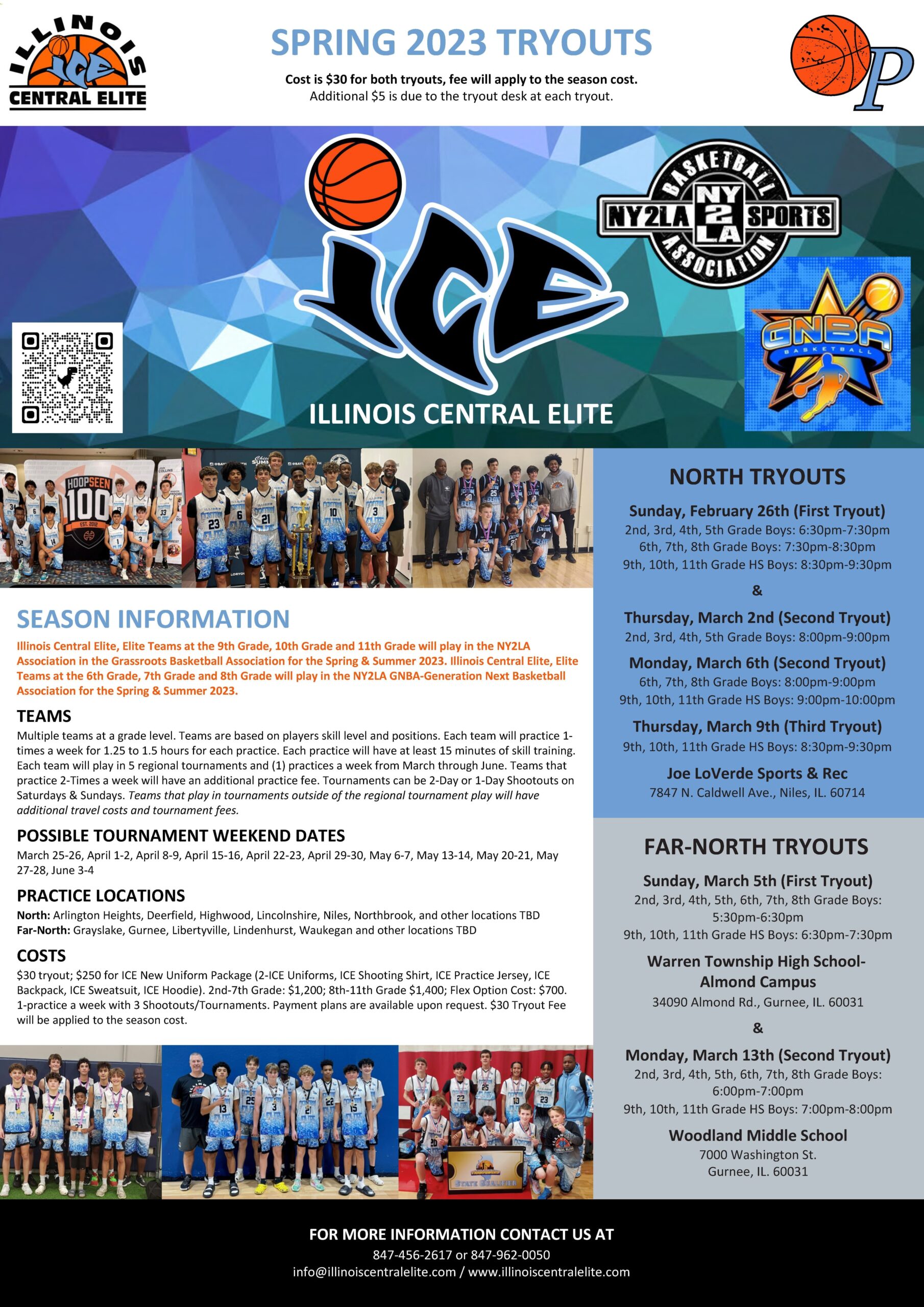 2023 ICE Spring Tryouts