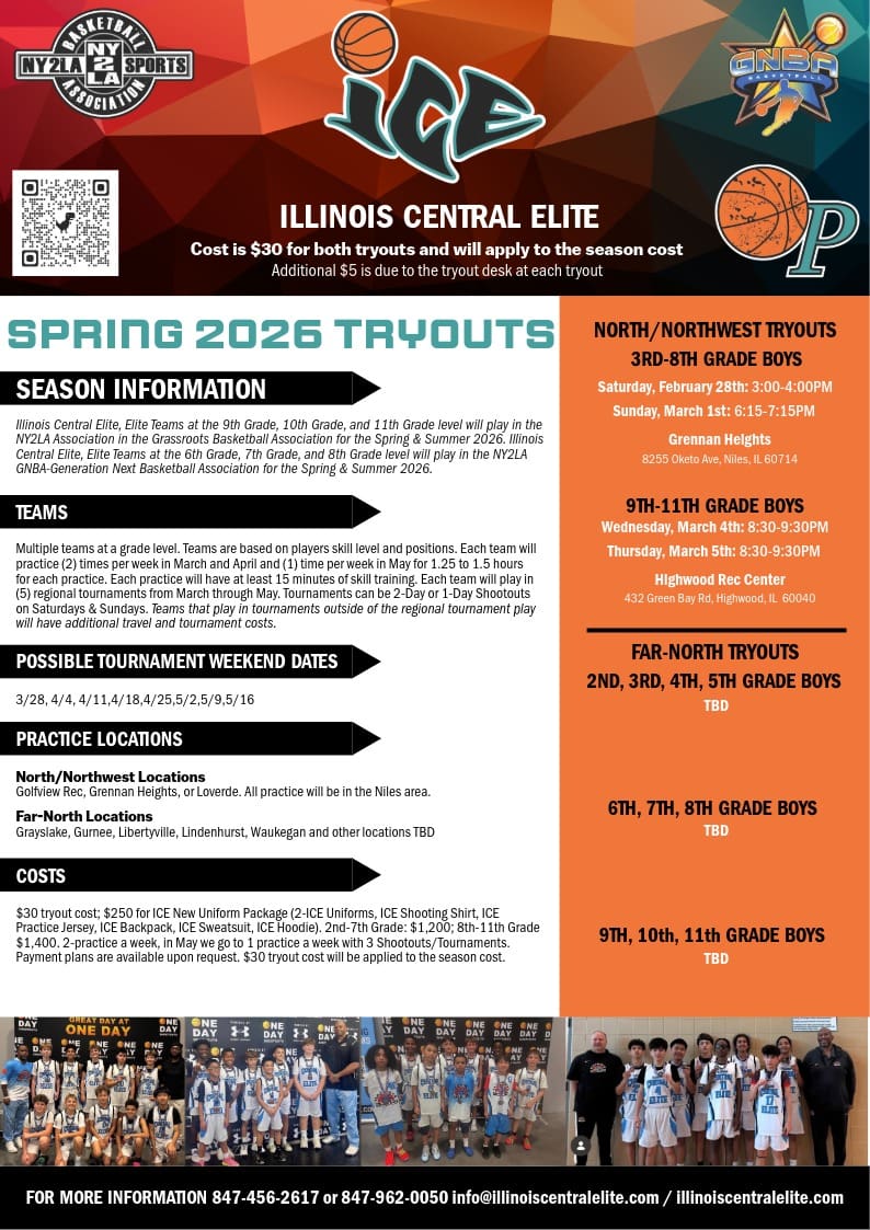 ICE Fall Travel Tryouts 2025