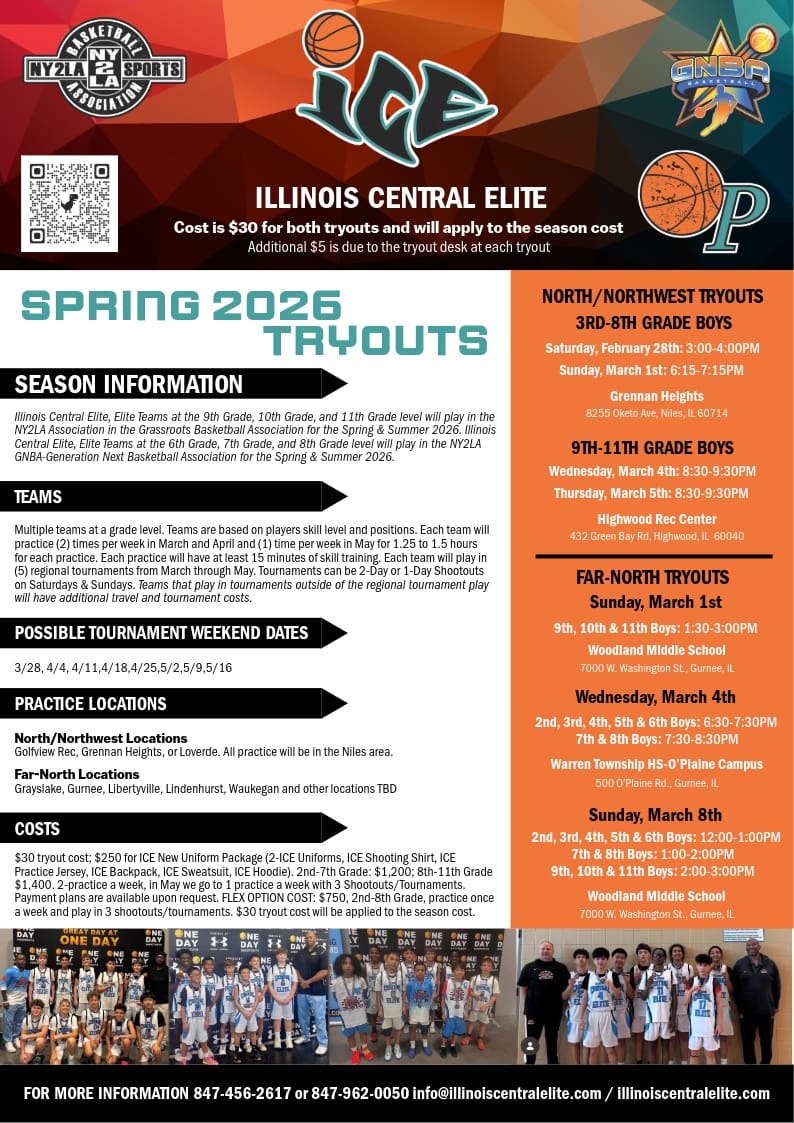 ICE Fall Travel Tryouts 2025