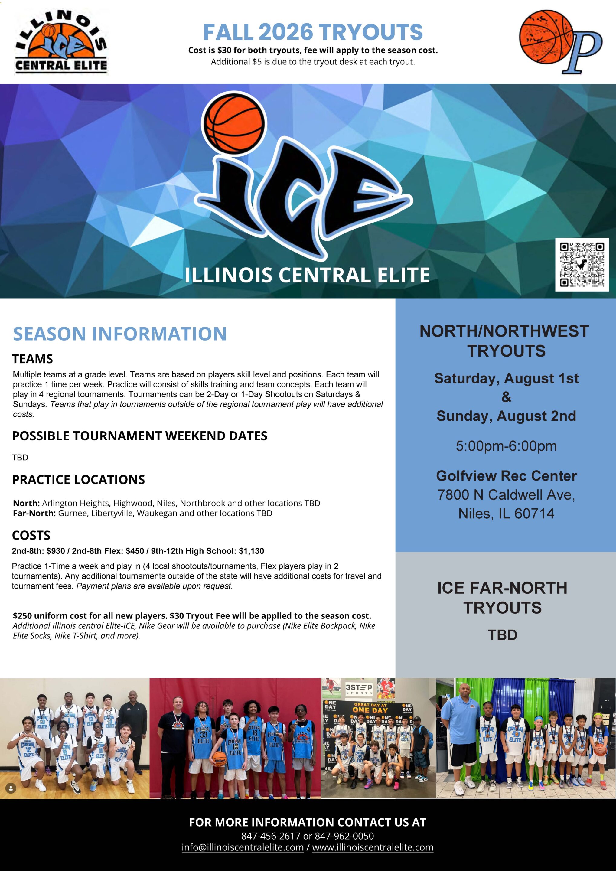 ICE Fall Travel Tryouts 2026